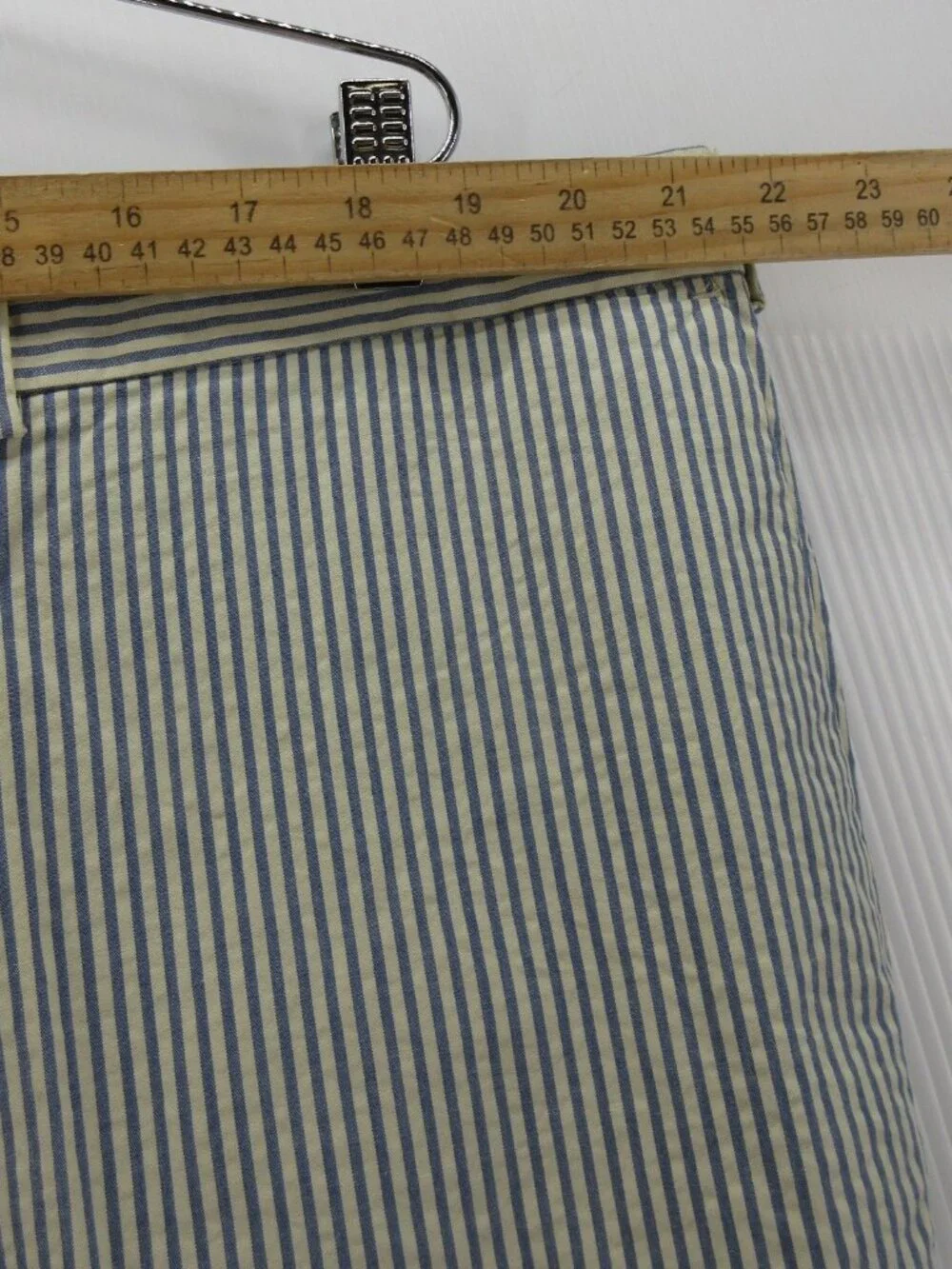 Polo Ralph Lauren Shorts 44B Big Seersucker Stripe Classic Y2K Preppy